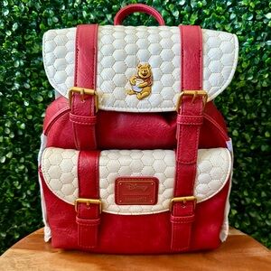 Loungefly Disney Winnie the Pooh Honeycomb Flap Mini Backpack